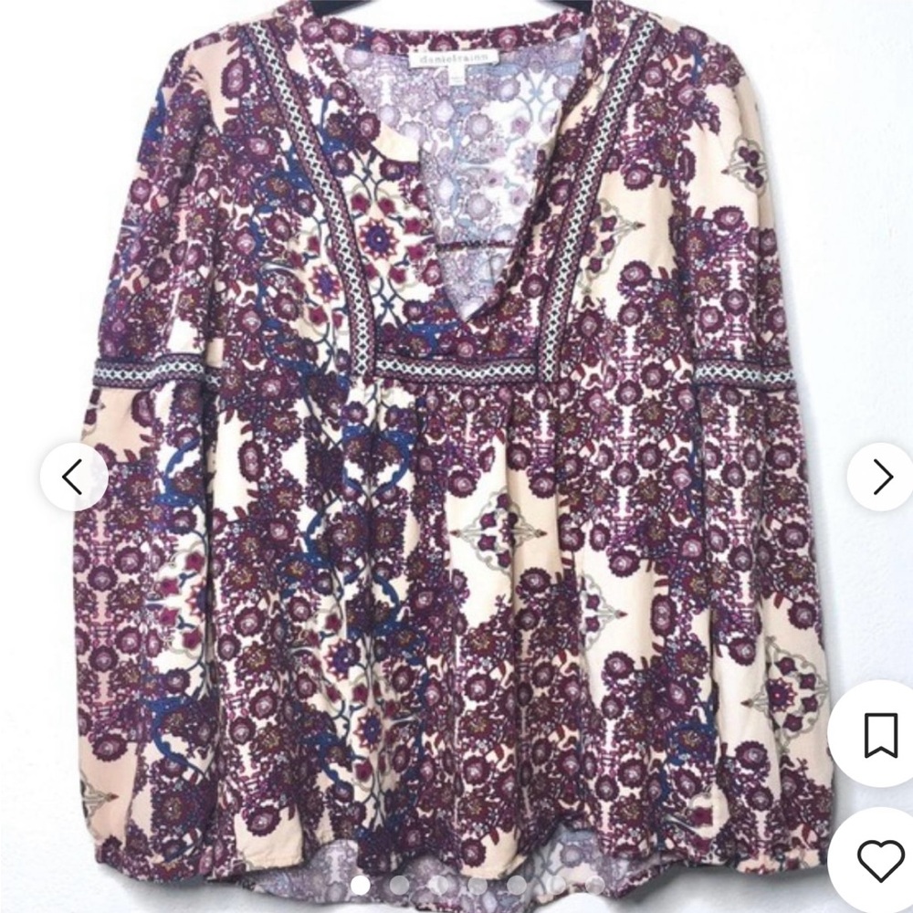 Anthropologie boho Danielrainn blouse